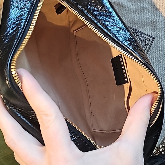 Gucci GG Marmont Small Matelasse Canvas Leather Crossbody Bag - Picture 10 of 17